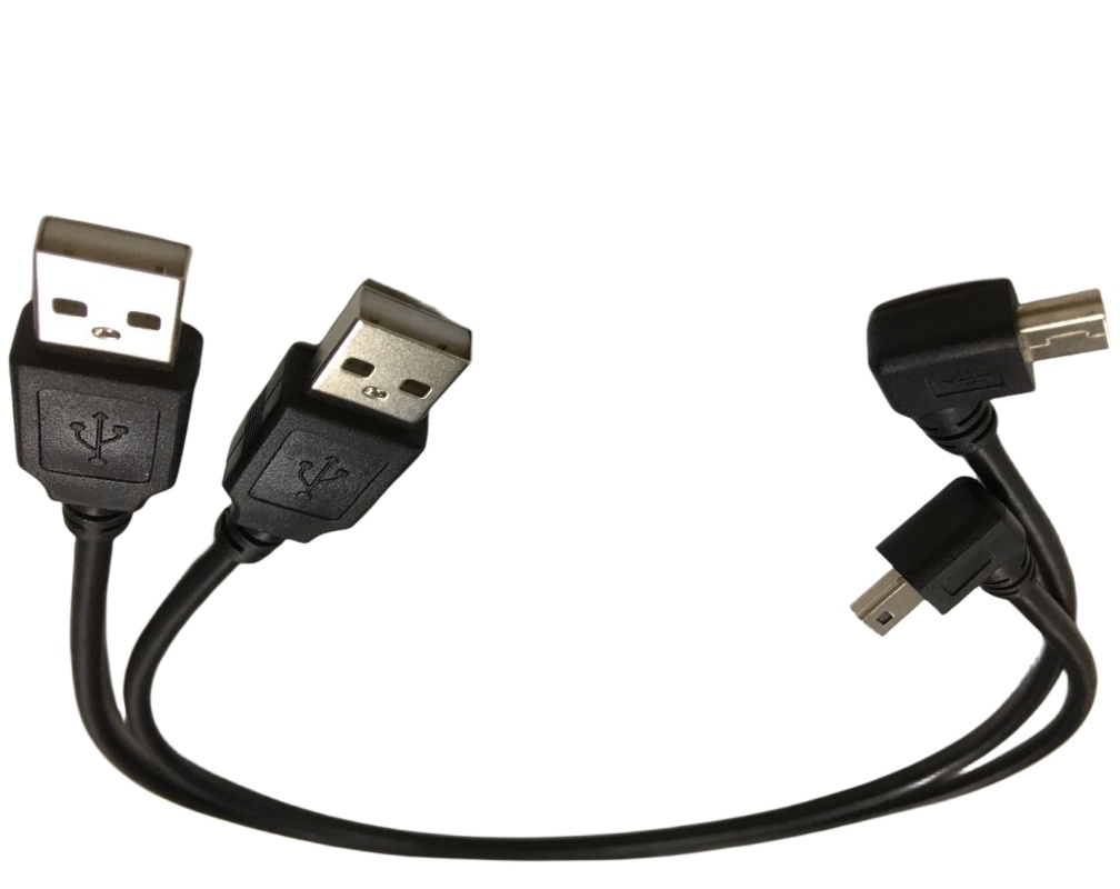 Кабельный электрический канат с 90-градусным углом Мини-USB порт