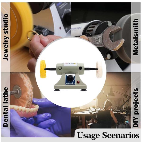 Скорость машины 180В полировки ювелирных изделий мотора Форедом ДМ-3 регулируемая