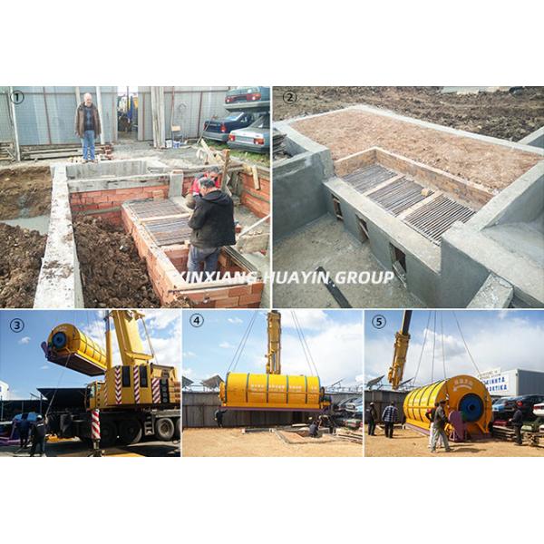 Rubber No Pollution Pyrolysis Oil Plant 10 Ton Batch Type