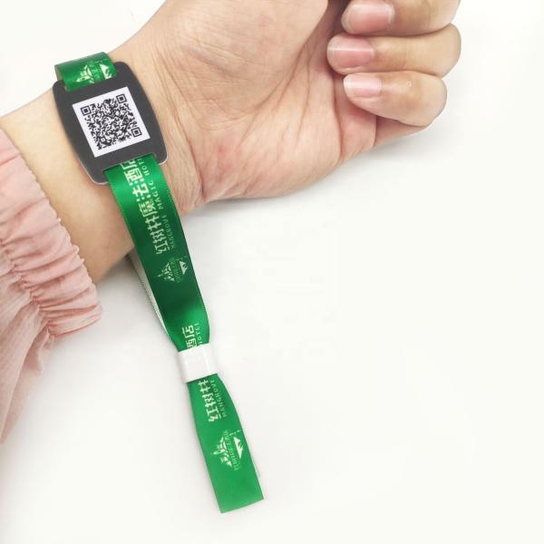 Promotion Decorate Gifts RFID Fabric Wristband for Free Samples in Concert Tickets