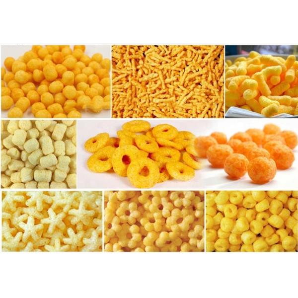 Pequeña Mini Patata Puffada Arroz Trigo Maíz Harina de Bolígrafo Chips Bastón Bocadillo Comida de aperitivos Extrusión Queso Extrusora Puff Maquina de Maíz