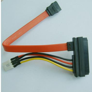 SATA22P to SATA7P + 4p CD-ROM DVD-ROM Cable , 3.5 inch HDD Power Line 4P/7Pin Data Power Wire Power Supply SATA Cable