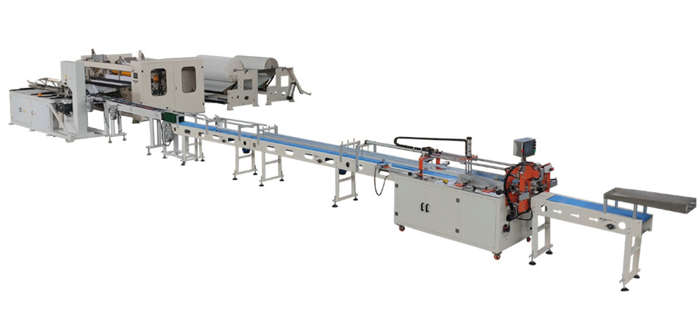 Производственная линия Multi Rolls туалетной бумаги PLC Xinyun плиссируя бумагу 18KW