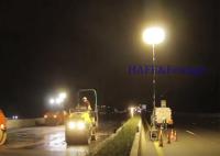 Balón de iluminación portátil de 12 V / 24 V sin resplandor industrial con lámpara halógena de 1000w