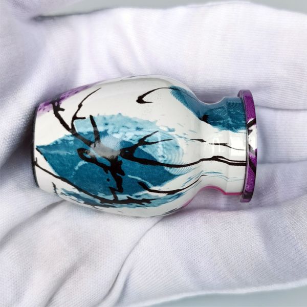 Abstract Pet Urn Metal Keepsake Urn for Pet Memorial Shops