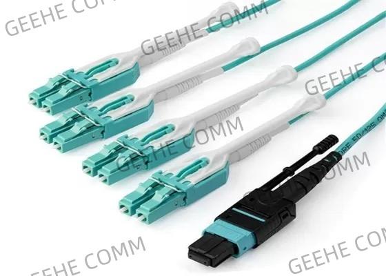 MPO à 4 x 4 câble de fibre du duplex MPO de LC 16F 100G 400G