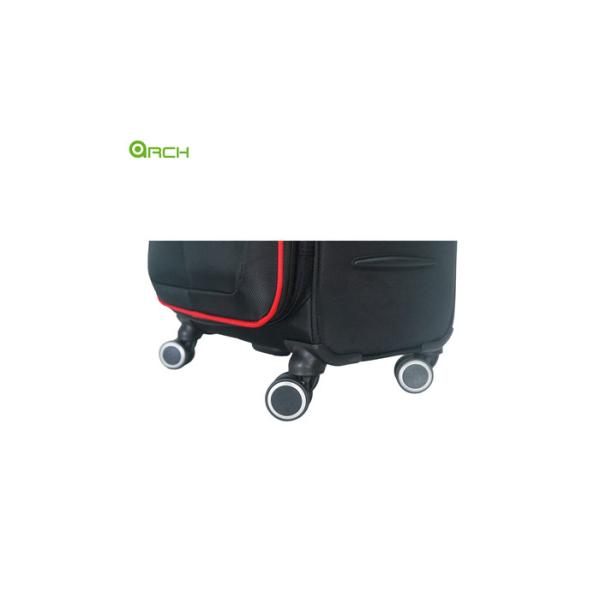 1680d Polyester Travel Trolley Case with Two Front Pockets and Spinner Wheels