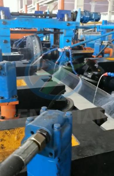 Automatic Servo Steel Pipe Making Machine 4-12mm Wall Thickness