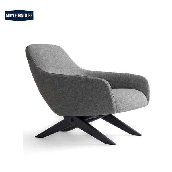 Carpet Recommended Modern Comfortable Single Person Leather Leisure Chair Stylish Single Seating Living Room