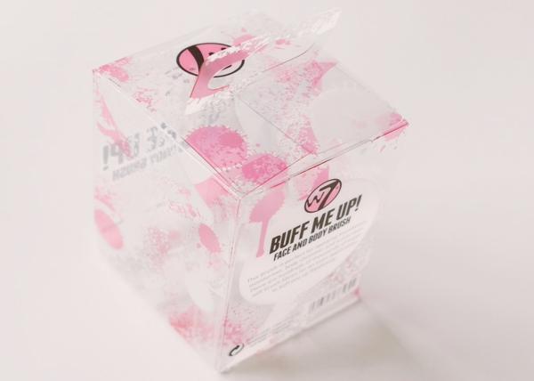 Fancy Pink Printed Small Pink Storage Boxes Plastic Cosmetic Packaging With Hanger 4 X 4