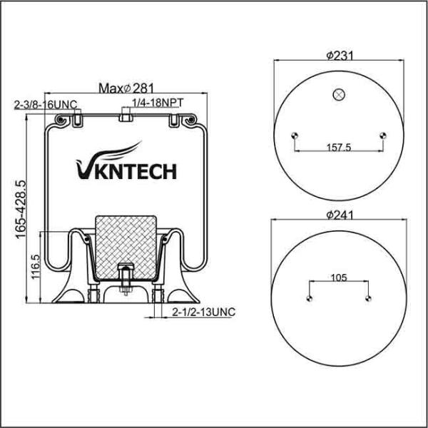 Части W01-358-9049 системы подвеса езды воздуха весны подвеса 1R10-036 варочного мешка природного каучука GRANNING 6252 запасные