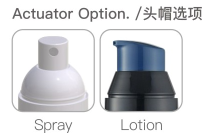 0.2ml Dosage Airless Pump Bottles GR608A PP/PP PCR 30/50/75/100ML Snap on