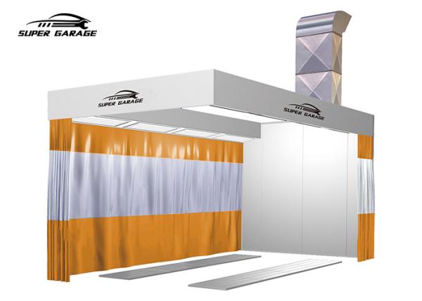 5.5Kw Automotive Paint Booth Repair Shop Preparation Booth Without Basement