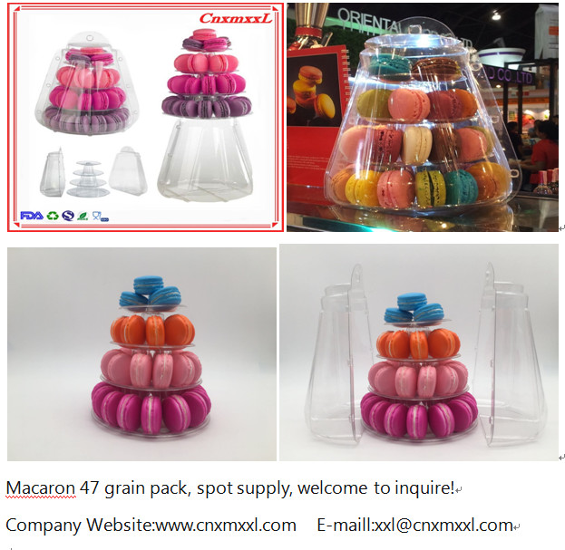 Stackable пластиковая стойка Macaron яруса рождественской елки 6 Macaron упаковывая