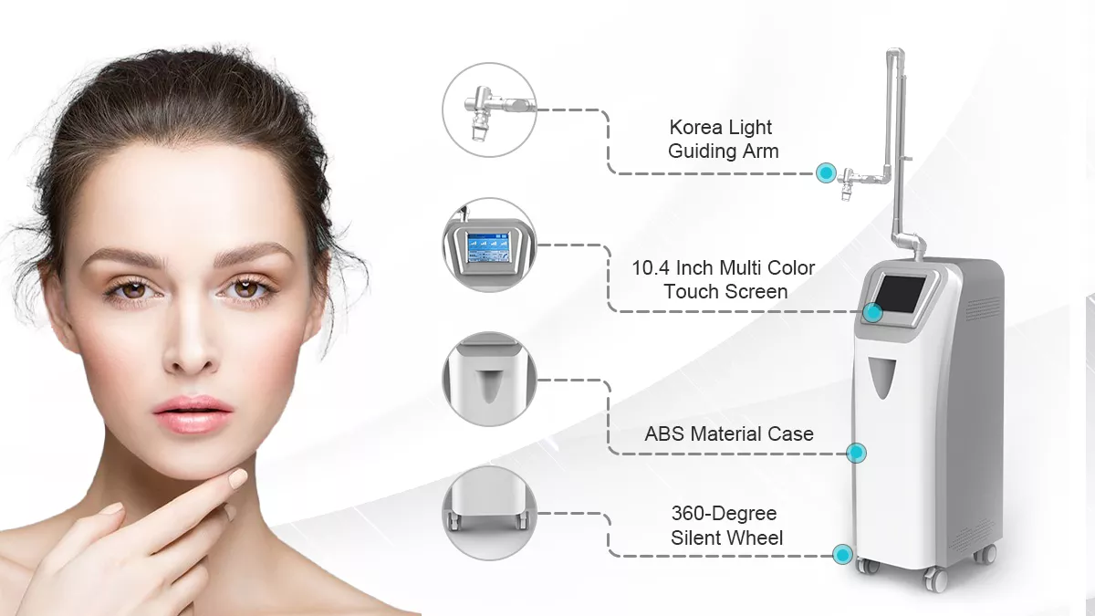 Машина лазера RF СО2 частичная для удаления угорь обработки стороны