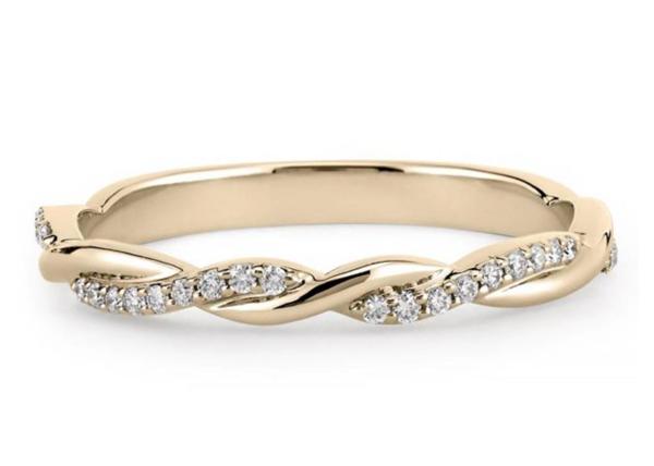 14K White Gold Real Diamond Jewellery Ring 0.3ct Round Cut ODM For Engagement