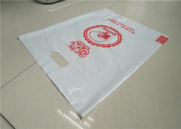Plastic Shopping Bags With Handles , Custom Plastic Merchandise Bags