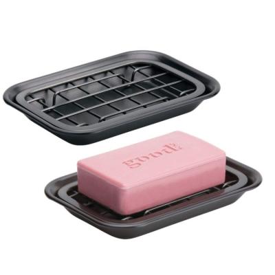 Metal Home Soap Dish Tray Bathroom Hardware Black Dawn Soap Holder Box  Saver