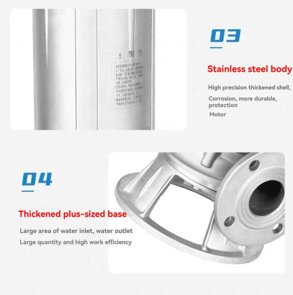 Stainless Steel Non Clogging Submersible Sewage Pump Station 220V