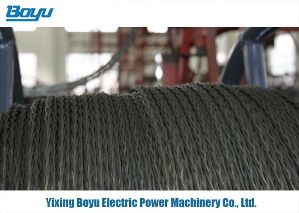 55KN Anti Twisting Steel Braided Rope Breakage Tension For Transmission Line