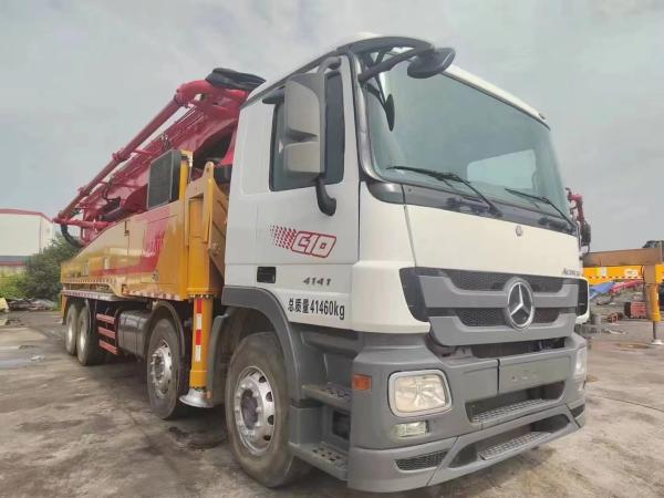 52m Shacman Refurbished Concrete Pump Truck 5 Axles High Refurbishment Standard