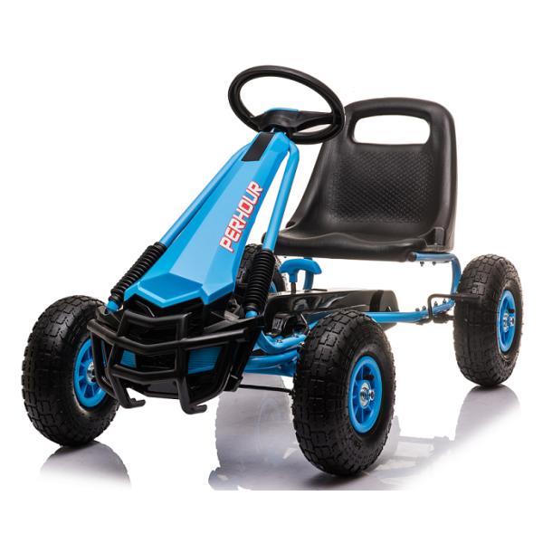 Дети 5-7 лет Красный четырехколесный педальный го-карт с нагнетательным колёсным сцеплением и тормозом