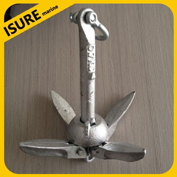 Galvanised folding marine anchor,grapnels anchor/ Galvanised Steel Folding Anchor