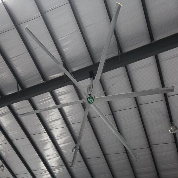 24FT Diameter Cooling Fan for Industrial Ceiling Al-Mg Alloy Blades Air Drying in Food Warehouse