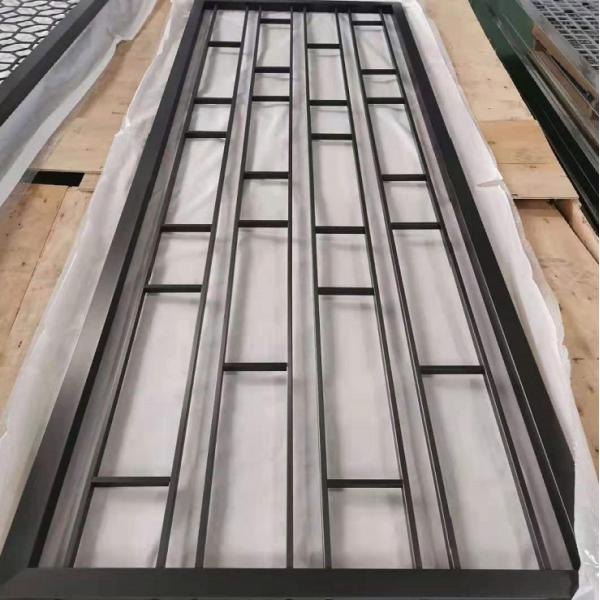 División moderna negra de aluminio de alta calidad del tabique