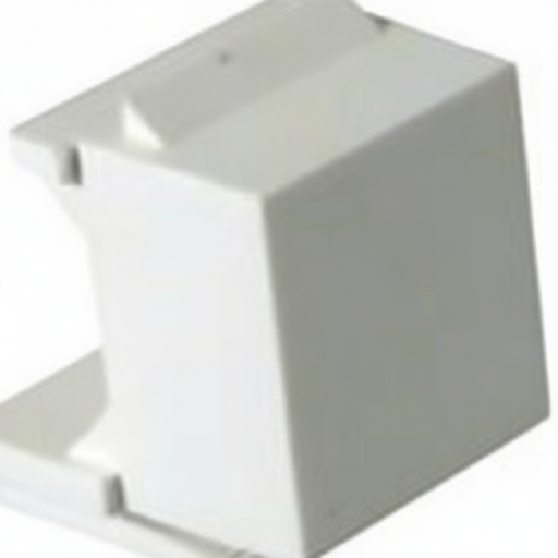 White ABS blank insert L-com MJSCVR-WT suitable for telecommunications and modular application needs