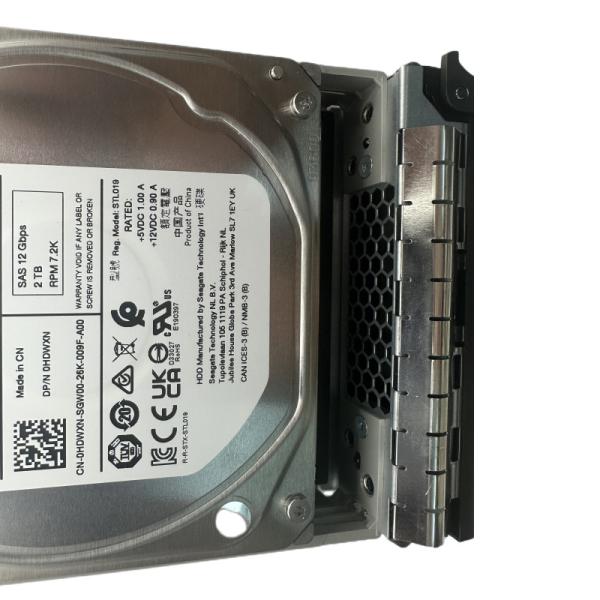 DELL Server 2TB SAS Disque dur interne 3,5 pouces avec coque en alliage d'aluminium