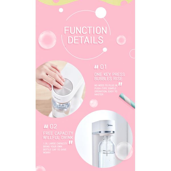 Commercial Soda Making Machine For Home White ABS