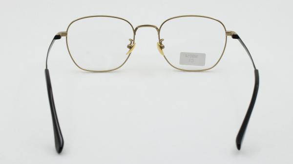 Non Prescription Glasses Frame Titanium Optical Eyeglasses for Men/Women with Groves Lined Creative Designer Eyewear