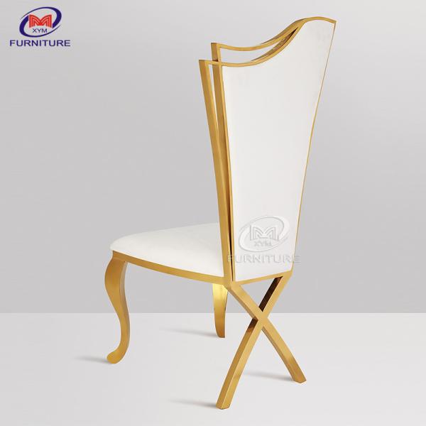 Commercial Contemperary Stainless Steel Banquet Chair High Back