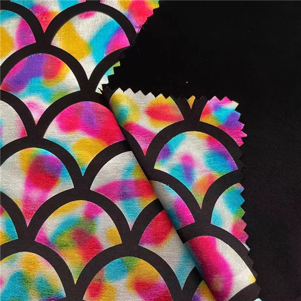 Breathable 220gsm Sports Clothing Fabric Thermo Printed 100D 40D 155cm