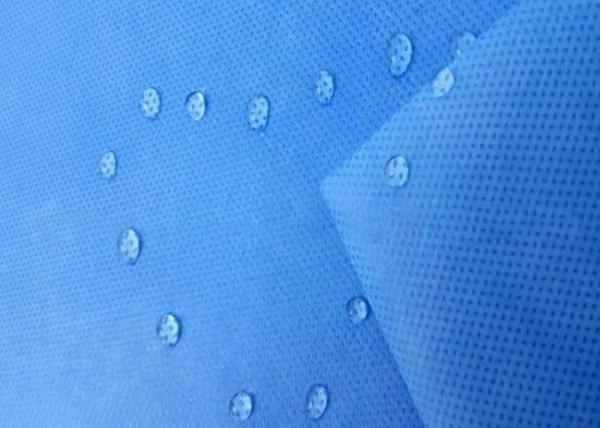 Eco-friendly Non Woven Fabric 45gsm PPE Protection for  Disposable Isolation Gown