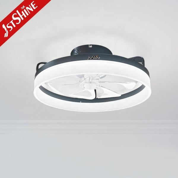 ABS Clear Plastic Blades 20 Inch Ceiling Fan with LED Light and Flush Mount Design