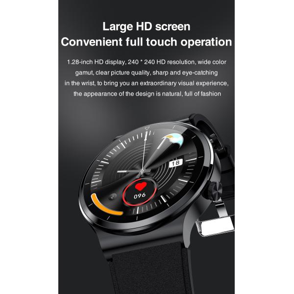 CST816S 1.28inch Full Touch Smartwatch 300mah Battery Smart Health Bracelet