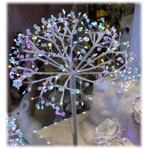 Jeweled Star-Shaped Garden Stake, 18in, ETL Certified, 3V 1A Outdoor Adapter, Colorful Light, Eco-Friendly & Energy-Saving, Indoor & Outdoor Use for Street/Commercial/Party Decor, MOQ 500 Pcs