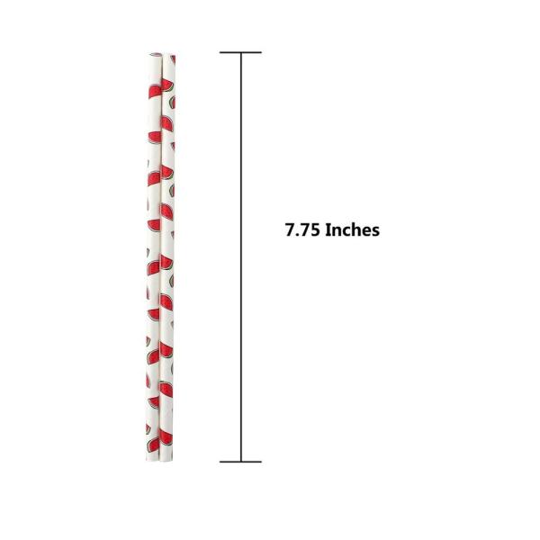 Food Grade Bleached Coloured Paper Straws With Harmless Non Toxic Ink