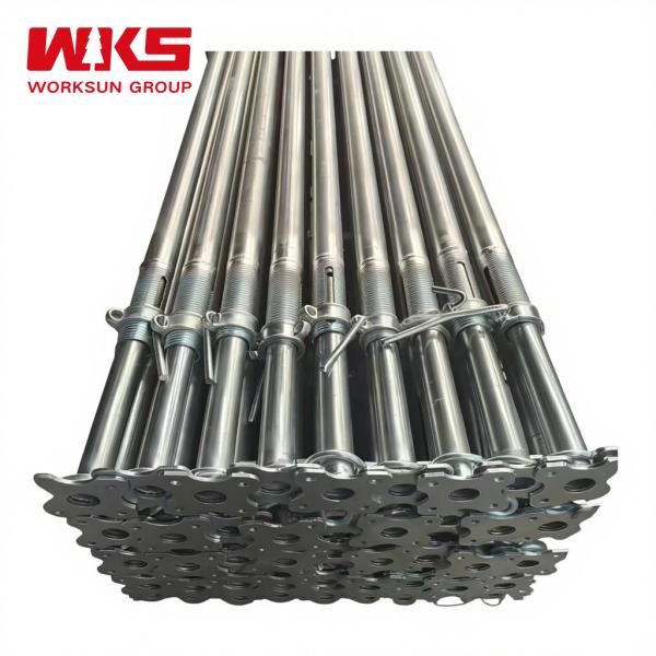 Silver Steel Support Prop Flexible Adjustable Support Props For Large Span Roof Structures