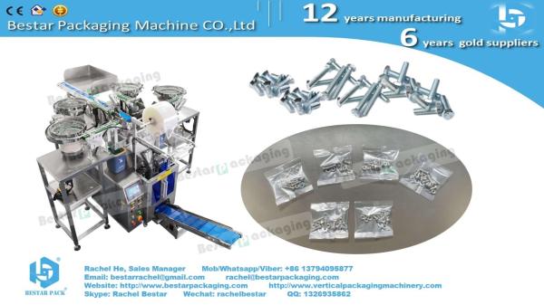 Screw nails bolts nuts automatic counting and mix pouch packing machine