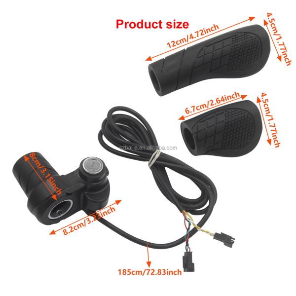 ABS Electric Scooter Twist Throttle Half Bar Throttle With Electric Lock