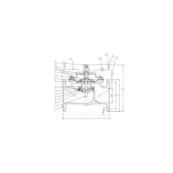 Gate Valves Price 100mm Dn100 Stainless Water Prv Hydraulic Pressure Reducing Valve
