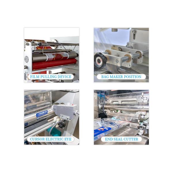 2.8KW 220V Pillow Bag Packing Machine , Cookie Biscuit Packaging Machine