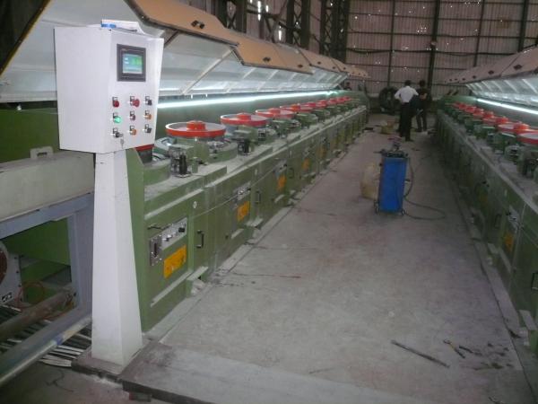 CO2 Gas Shielded Wire Drawing Equipment , Electrical Welding Electrode Making Machine LZ10--560