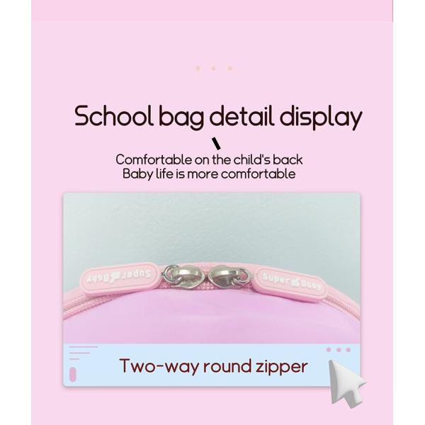 3 Years Custom Logo Cute Kindergarten Backpacks  Kids Backpacks Large Capacity Waterproof