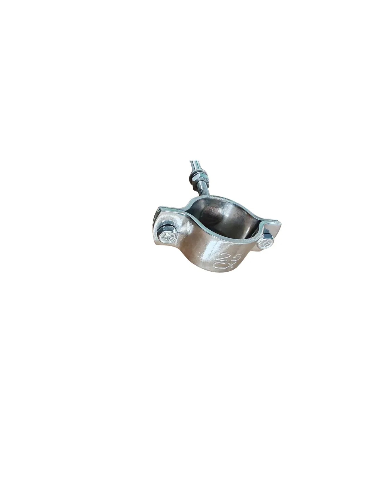 304 Stainless Steel Pipe Support Bracket Polished Surface GB Standard Industrial Pipeline Fixing