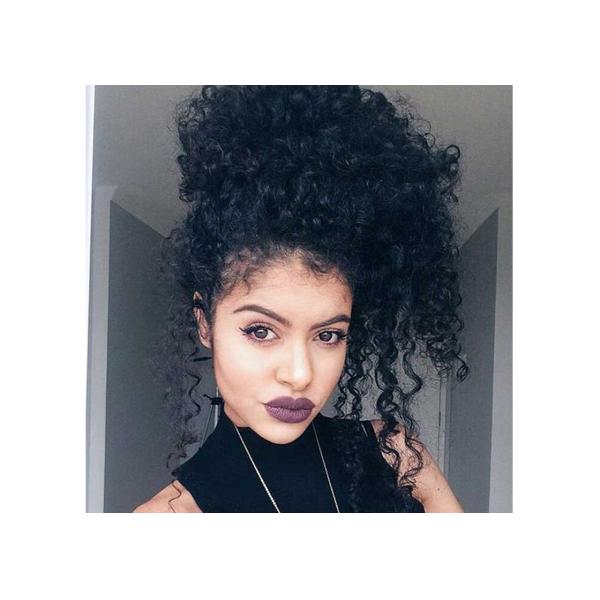 Brazilian Long Human Lace Front Wigs Kinky Curly / Body Wave / Loose Wave Style