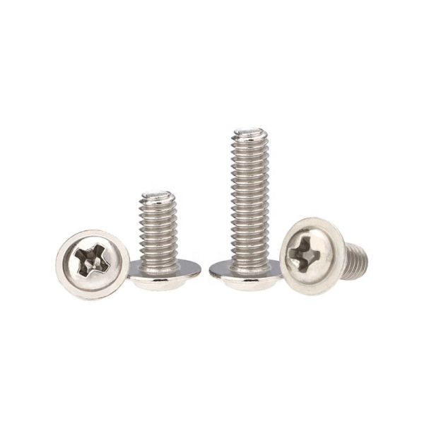 M6*12mm Stainless Steel Phillips Pan Head Washer Face Machine Screw